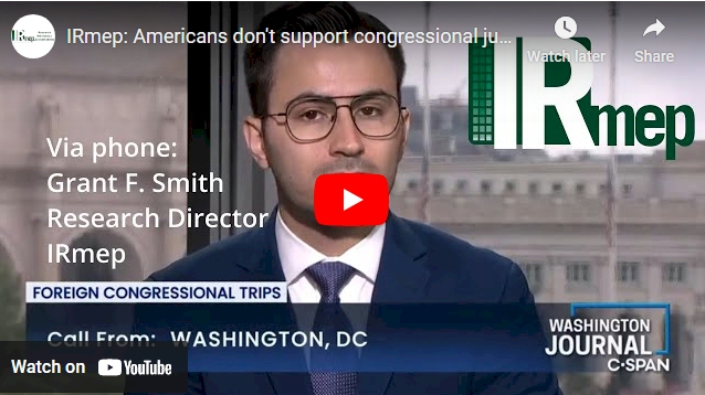 Americans don't support congressional junkets to Israel